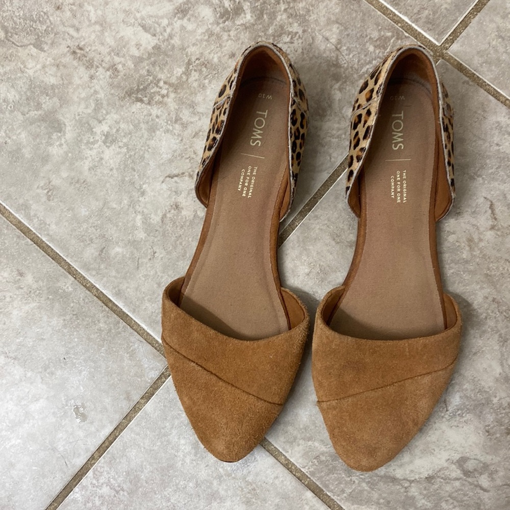 TOMS Leopard and Tan Flats